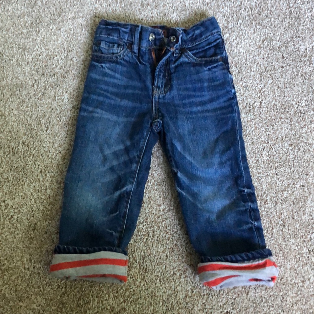 Baby GAP lined jeans